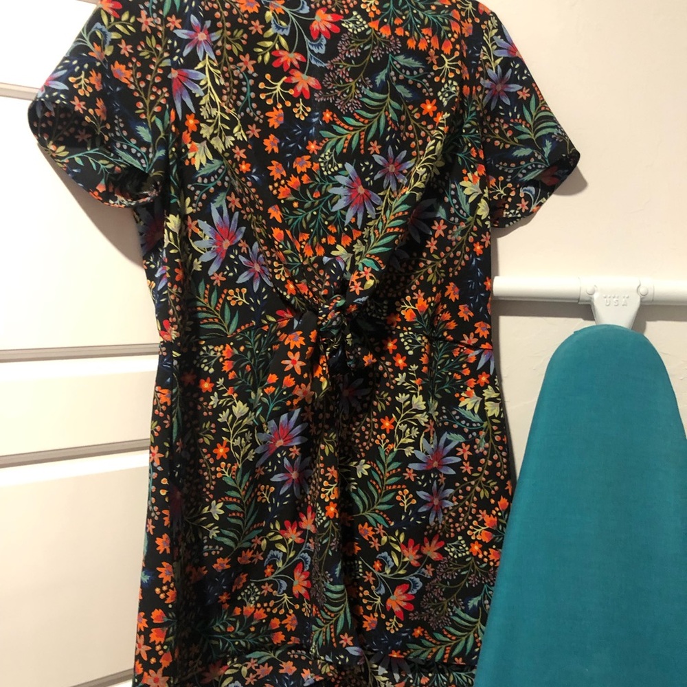 Crew Neck Knotted Romper